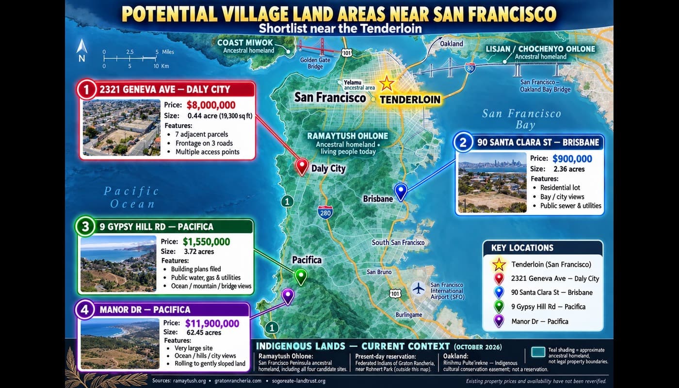 San Francisco proposed village locations